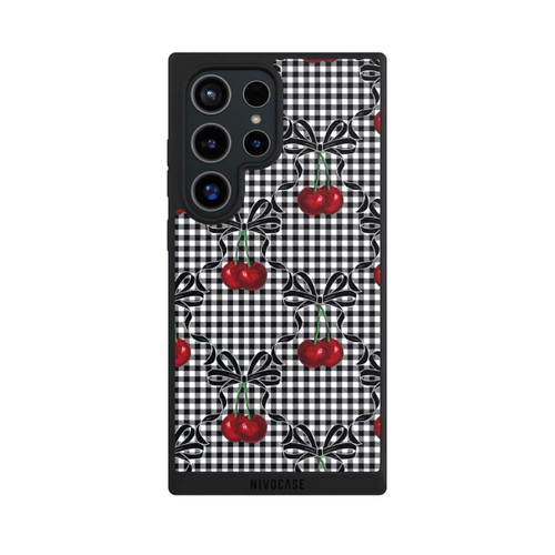 Samsung Galaxy S24 Ultra NIVOpure Cherry Pattern Black