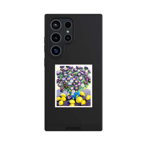 Samsung Galaxy S24 Ultra NIVOpure Purple Asters and Lemons by Christopher Ryland
