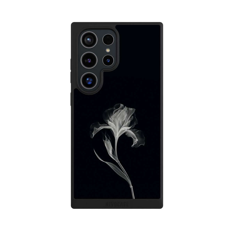 Galaxy S24 Ultra NIVOpure Negativ Flower Grey on Black with AI
