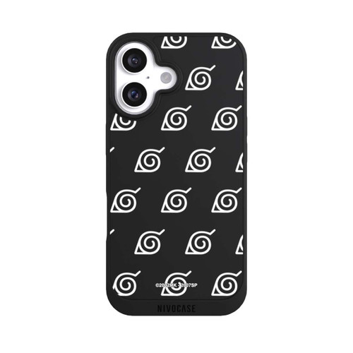 Apple iPhone 16 NIVOpure white Konoha-Pattern Transparent