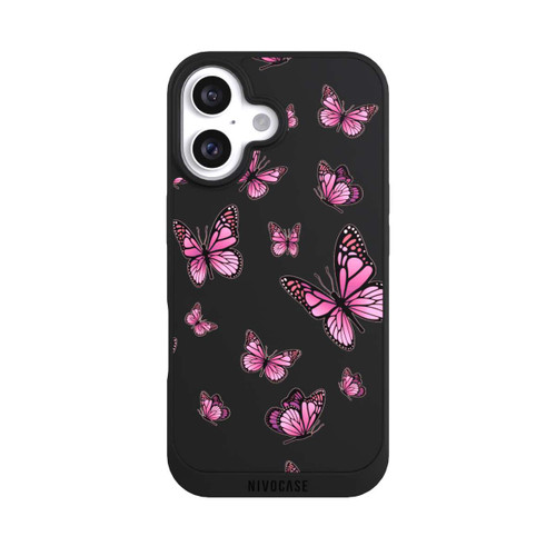 Apple iPhone 16 NIVOpure Butterflies pink