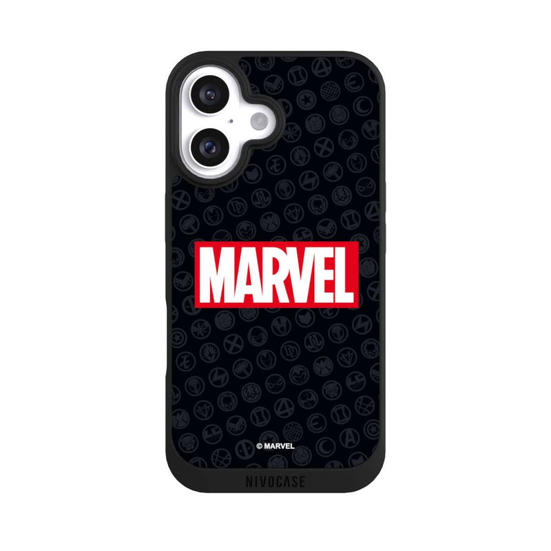 iPhone 16 NIVOpure Marvel Logo Black Red 