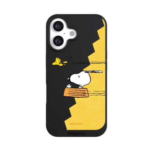 Apple iPhone 16 NIVOpure Peanuts-Snoopy und Woodstock Transparent
