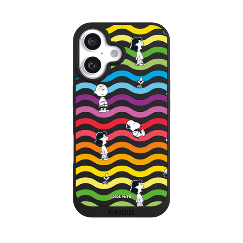 Apple iPhone 16 NIVOpure Snoopy Pattern Rainbow Transparent