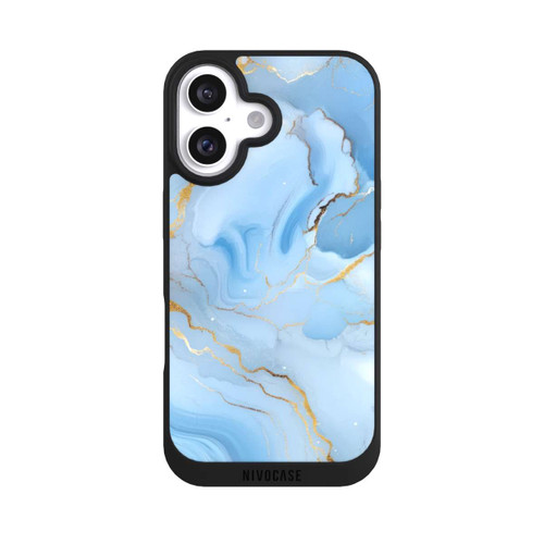 Apple iPhone 16 NIVOpure Blue Marble Goldprint