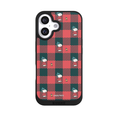 Apple iPhone 16 NIVOpure Peanuts Red Tartan Pattern