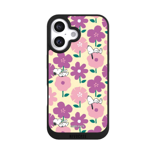Apple iPhone 16 NIVOpure Peanuts Flower Pattern Yellow