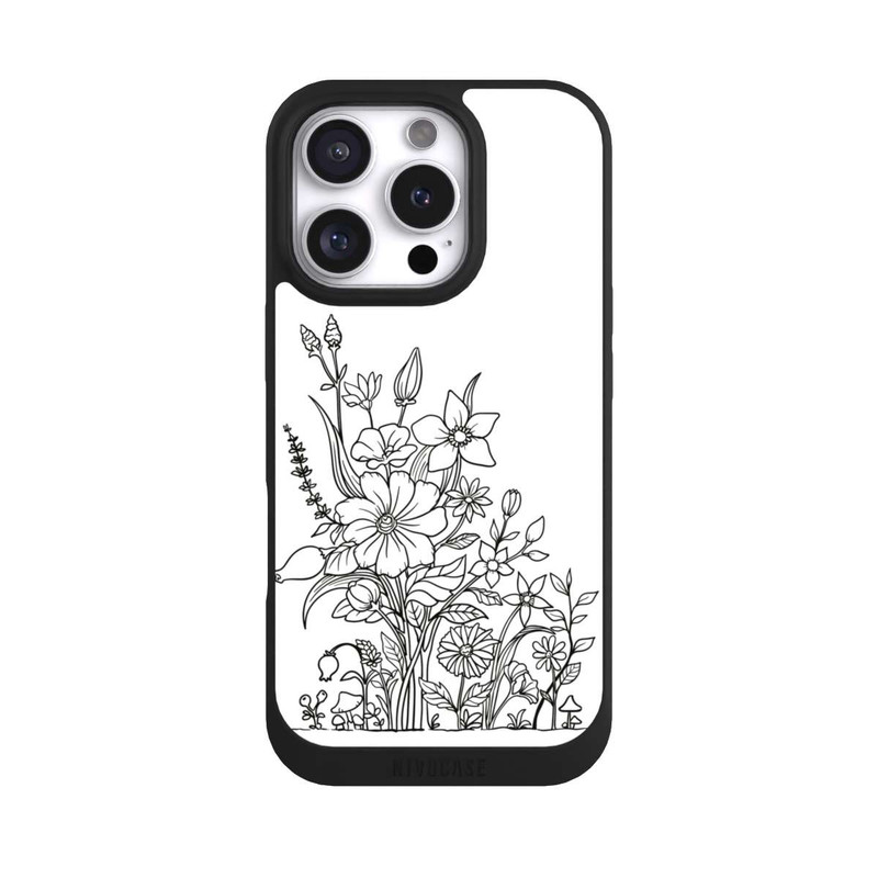 iPhone 16 Pro NIVOpure Flowers Line Art