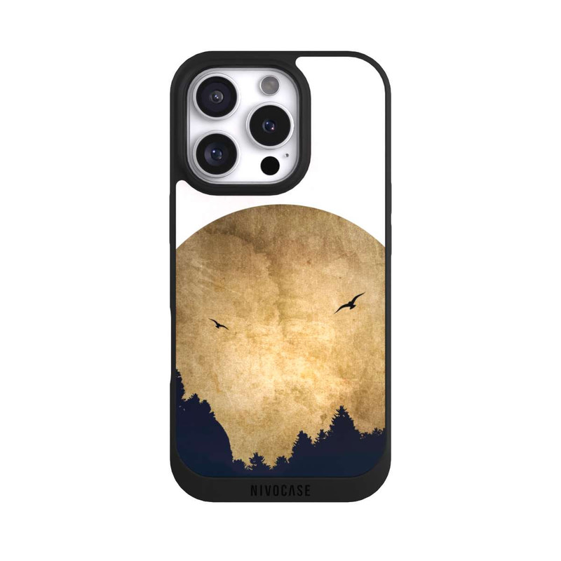 iPhone 16 Pro NIVOpure Deux oiseaux et la lune