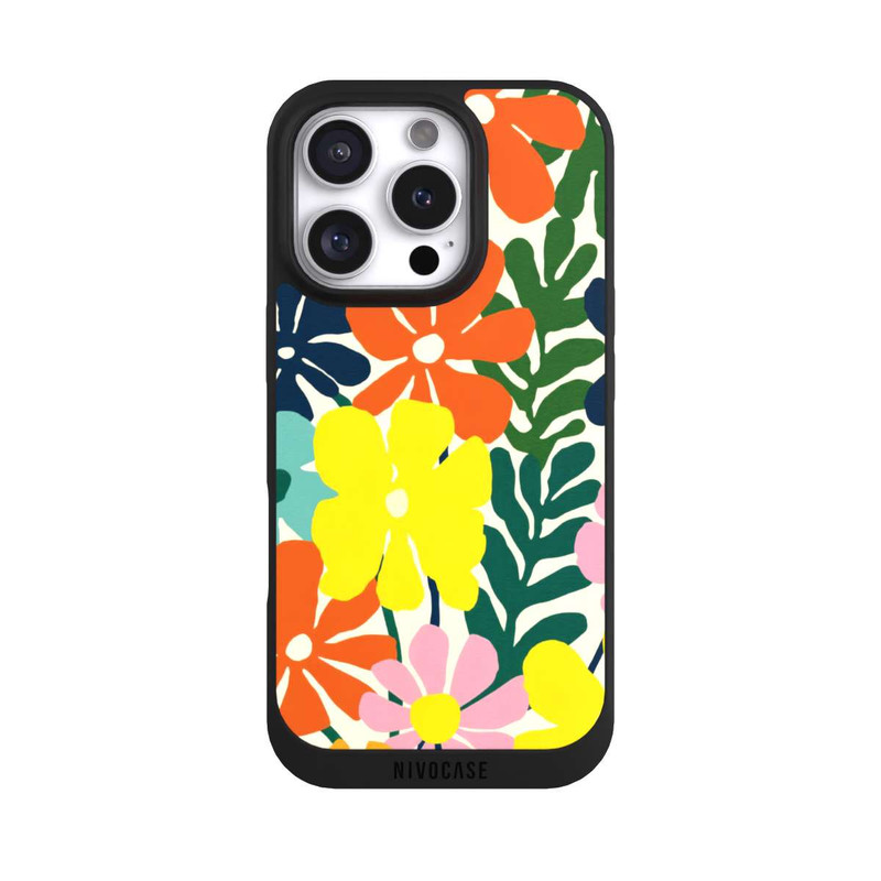 iPhone 16 Pro NIVOpure Flowers Colorful Illustration