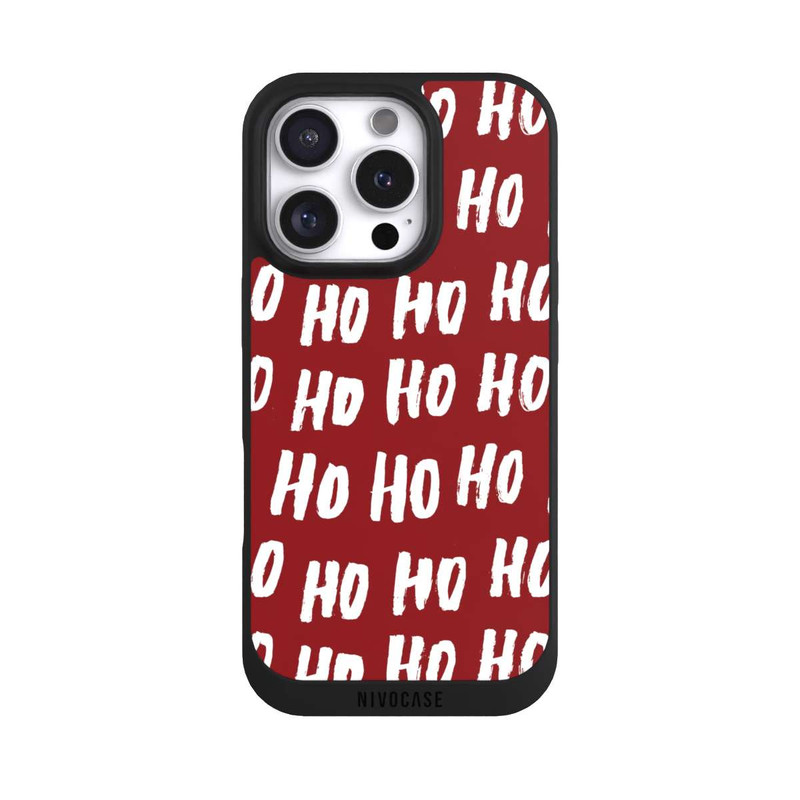 iPhone 16 Pro NIVOpure Ho Ho Ho Christmas Red Pattern
