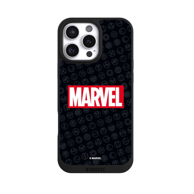 iPhone 16 Pro Max NIVOpure Marvel Logo Black Red 
