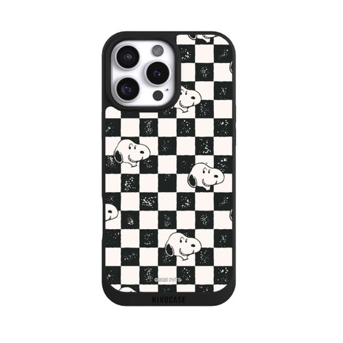 Apple iPhone 16 Pro Max NIVOpure Snoopy Heads Checked Pattern
