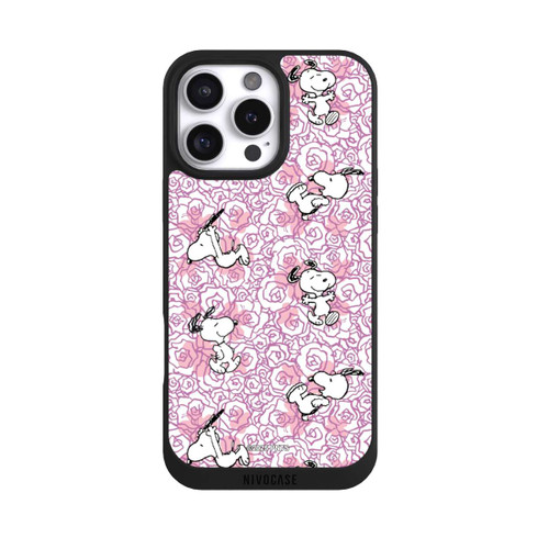 Apple iPhone 16 Pro Max NIVOpure Peanuts Pink Roses Pattern