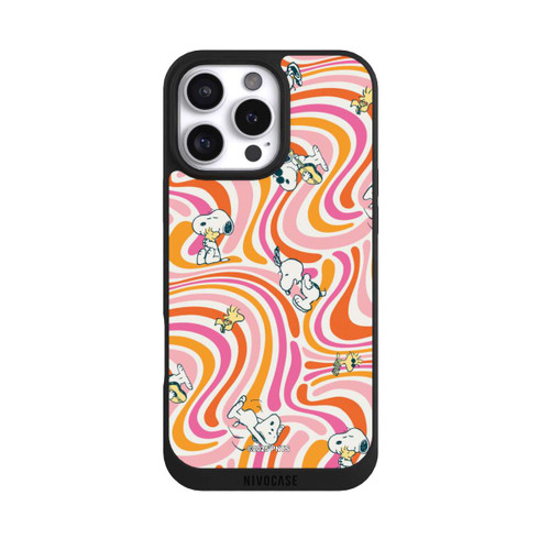 Apple iPhone 16 Pro Max NIVOpure Peanuts Hippie Pattern Orange
