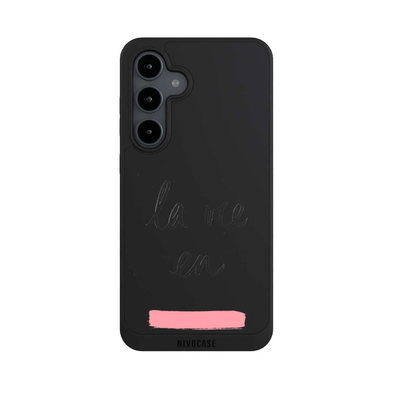 Galaxy S24 FE NIVOpure La vie en Pink Transparent