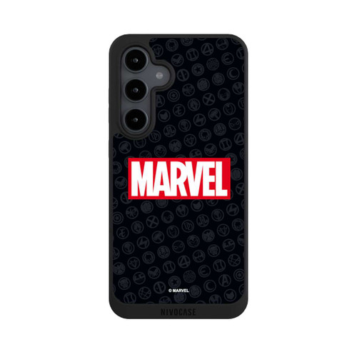 Samsung Galaxy S24 FE 5G NIVOpure Marvel Logo Noir Rouge