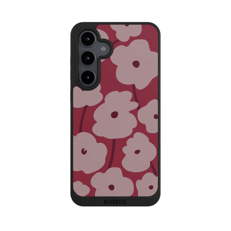 Galaxy S24 FE NIVOpure Minimalistic Flowers Bordeaux