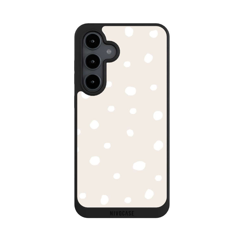 Galaxy S24 FE NIVOpure Beige White Dots Pattern