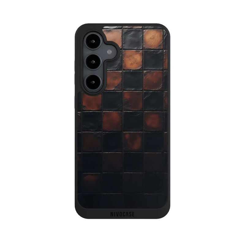 Galaxy S24 FE NIVOpure Checked Pattern Metallic Look with AI