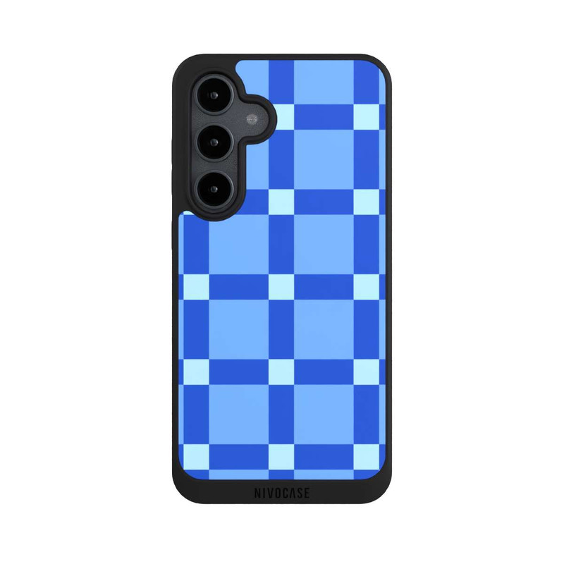 Galaxy S24 FE NIVOpure Big Blue Checked Pattern