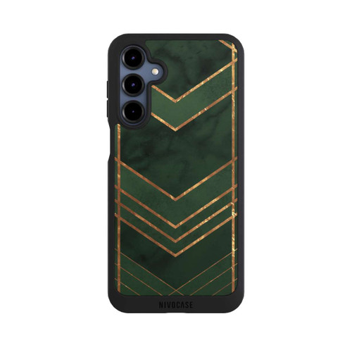 Samsung Galaxy A16 5G NIVOpure Dark Green Pattern Golden Stripes