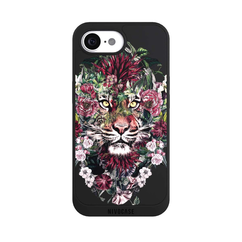 iPhone 16e NIVOpure Floral Tiger transparent