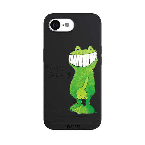 Apple iPhone 16e NIVOpure Frosch Keep Smiling Transparent