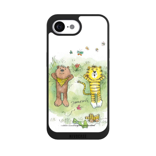 Apple iPhone 16e NIVOpure Bär und Tiger Blumenwiese