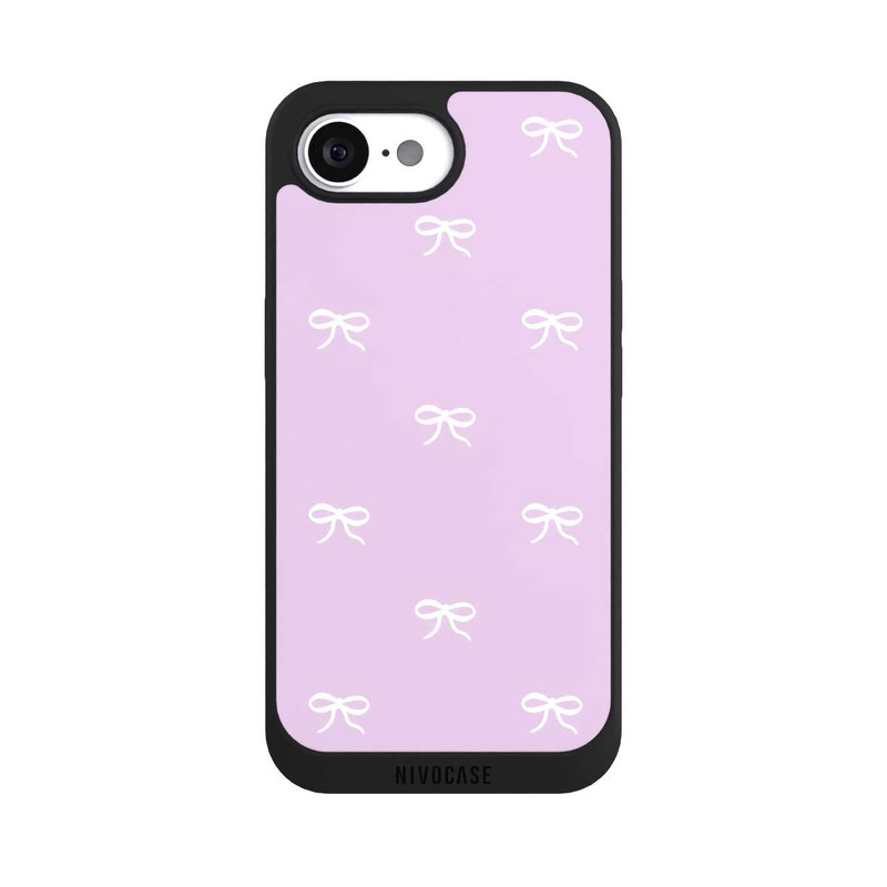 iPhone 16e NIVOpure Bow Pattern Lilac