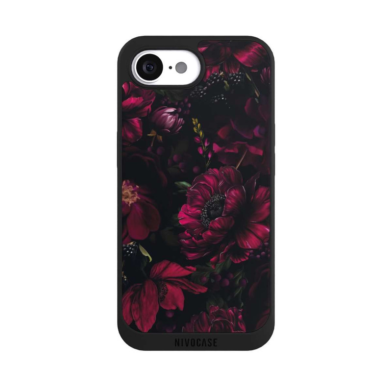 iPhone 16e NIVOpure Dark Red Flower Love