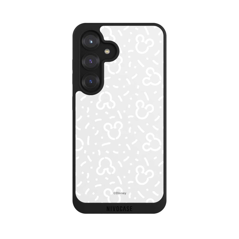 Galaxy S25 NIVOpure Disney Mickey Icon Pattern Grey
