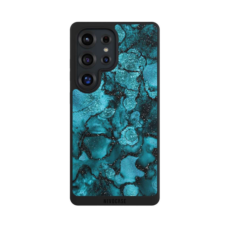 Galaxy S25 Ultra NIVOpure Blue Glitter Look