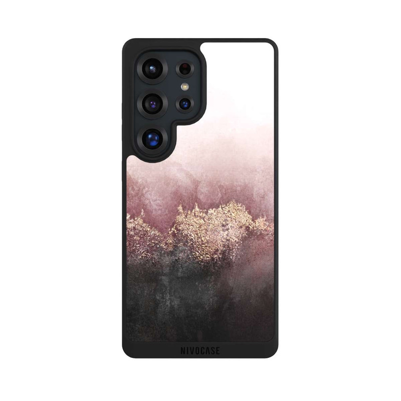 Galaxy S25 Ultra NIVOpure Pink Sky Dust Gold Print