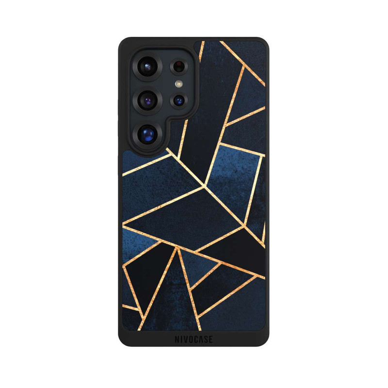 Galaxy S25 Ultra NIVOpure Navy Stone Gold Print