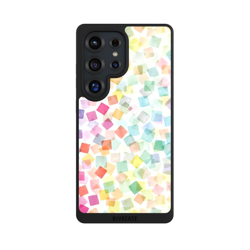 Galaxy S25 Ultra NIVOpure Confetti Geometric Plaids Rainbow