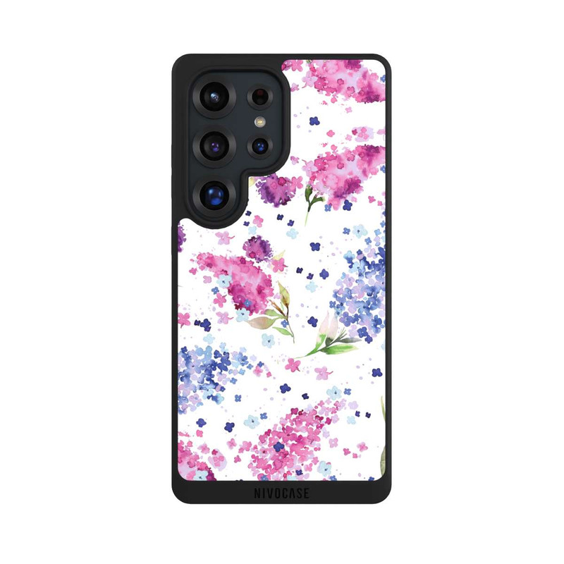 Galaxy S25 Ultra NIVOpure Floral Hydrangeas Lilac Pink