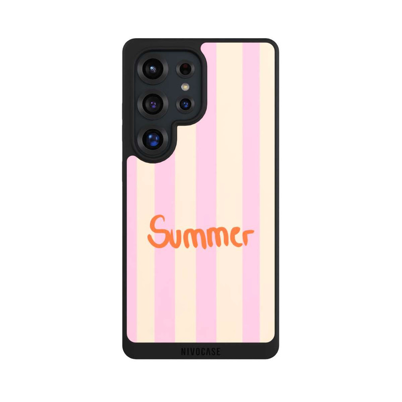 Galaxy S25 Ultra NIVOpure Summer Pink And Orange Stripes