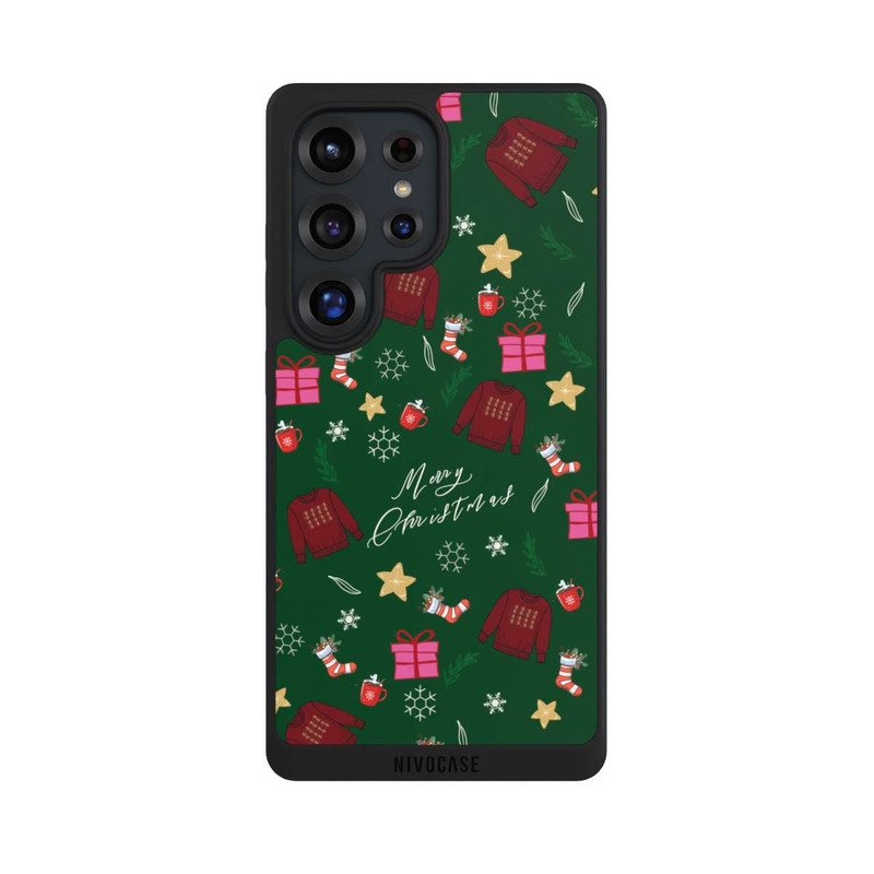 Galaxy S25 Ultra NIVOpure Merry Christmas Green Sweater