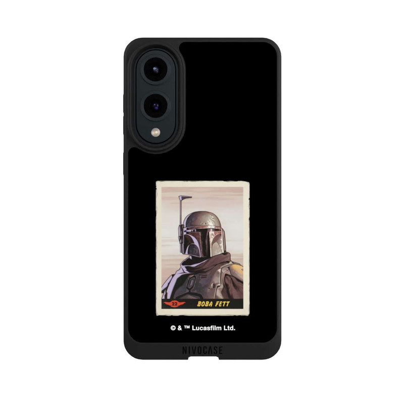 Galaxy S25 Edge NIVOpure Boba Fett Badges Black Background