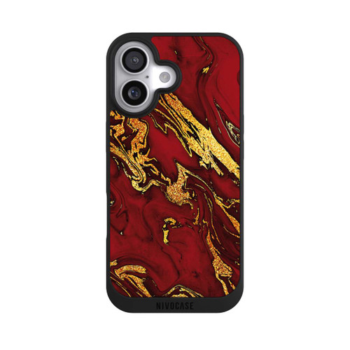 Apple iPhone 17 NIVOpure Red Gold Marble Look
