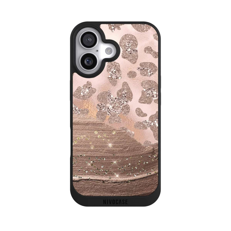 iPhone 17 NIVOpure Silver Leopard Glitterlook