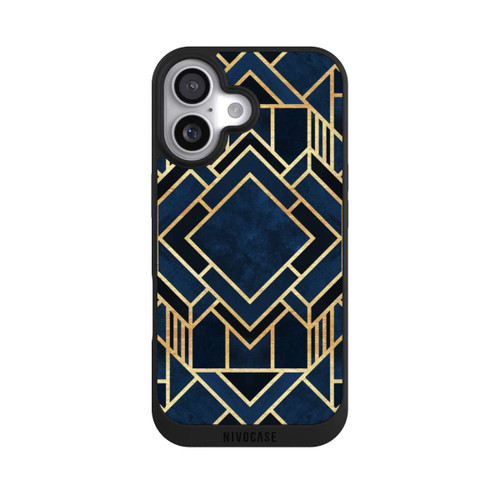  NIVOpure Art Deco Blue Gold Print