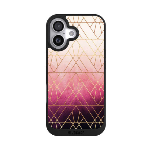  NIVOpure Pink Ombre Triangles Gold Print