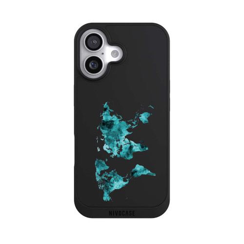  NIVOpure World Map Teal Transparent