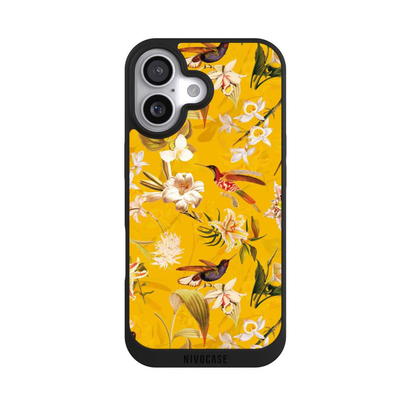 iPhone 17 NIVOpure Hummingbird Pattern Yellow