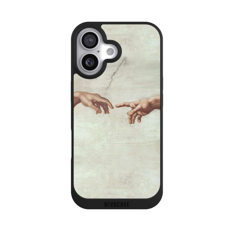 iPhone 17 NIVOpure Hands of God and Adam by Michelangelo Buonarroti