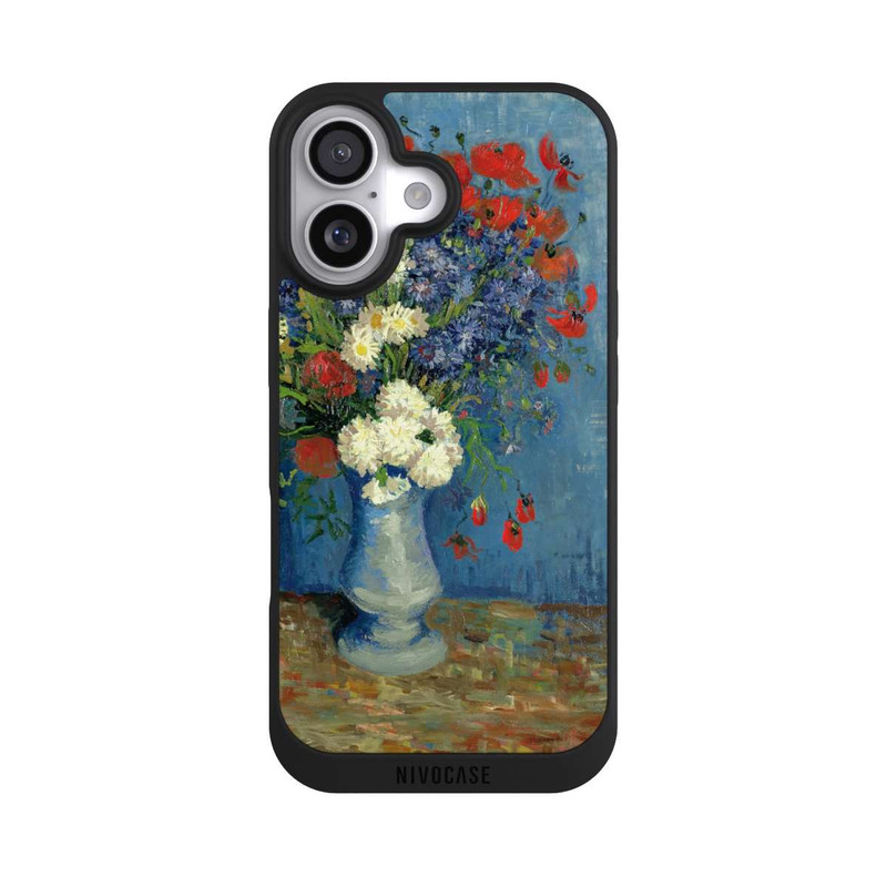 iPhone 17 NIVOpure Still Life Vase with Cornflowers and Poppies by Vincent Van Gogh