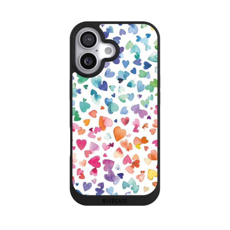 iPhone 17 NIVOpure Watercolor Love Hearts