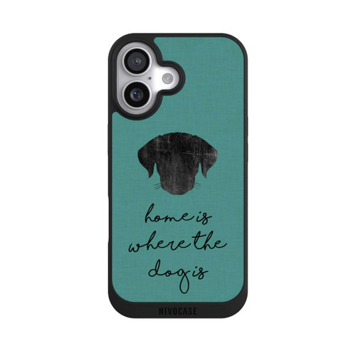  NIVOpure Home Is Where The Dog Is - Black on Turquoise 